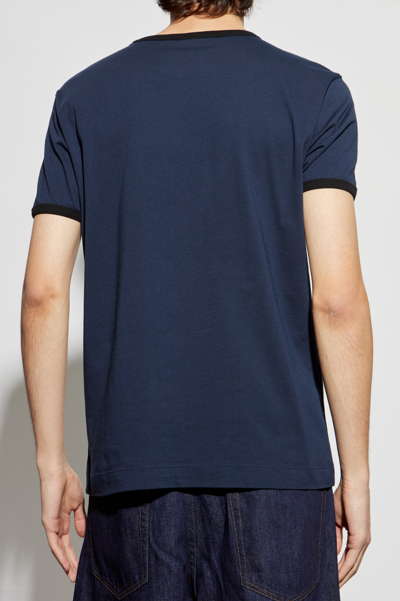 Navy blue Printed T-shirt Dries Van Noten - Vitkac AS